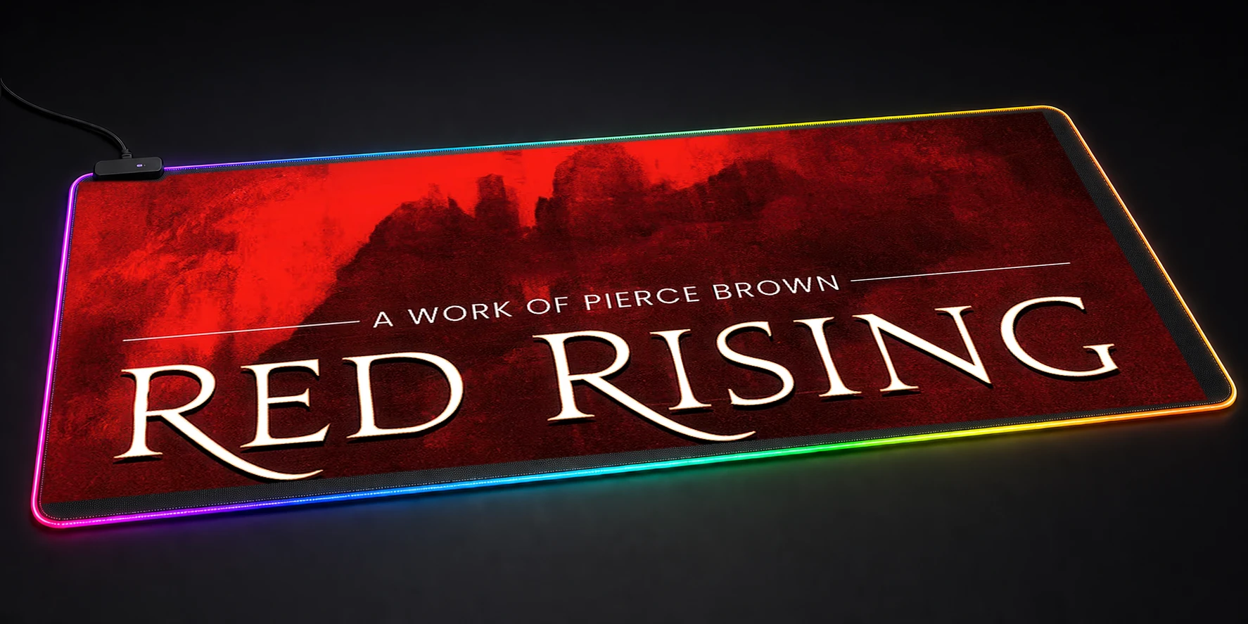 Red Rising Book Cover RGB Desk Mat RGB desk mat