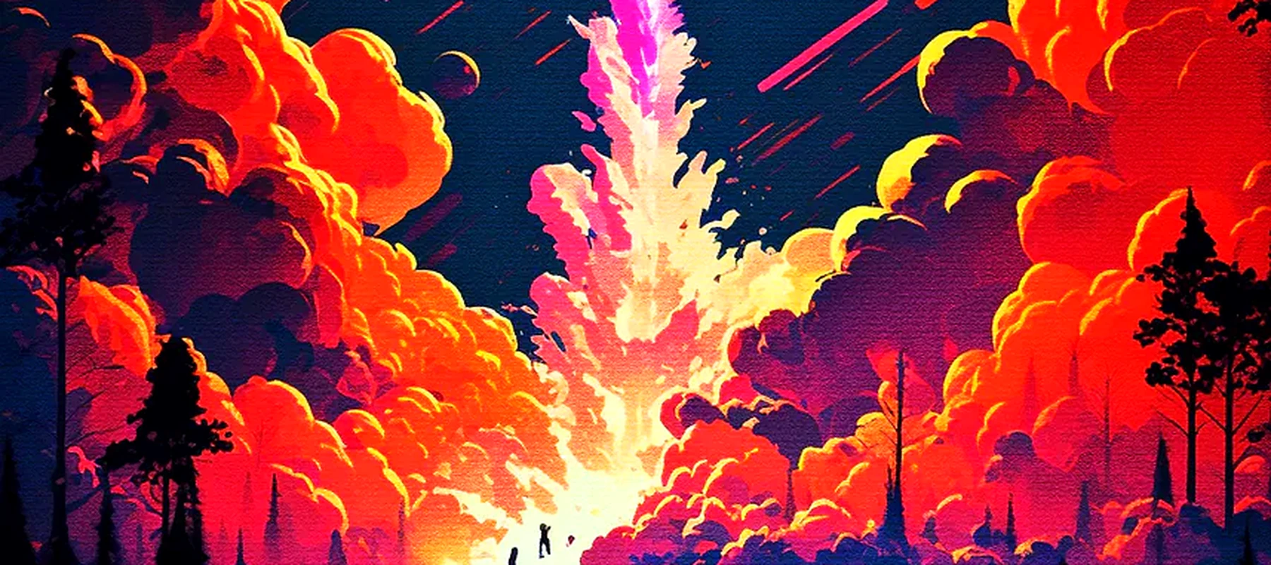 Space Journey RGB Desk Mat full-width design preview