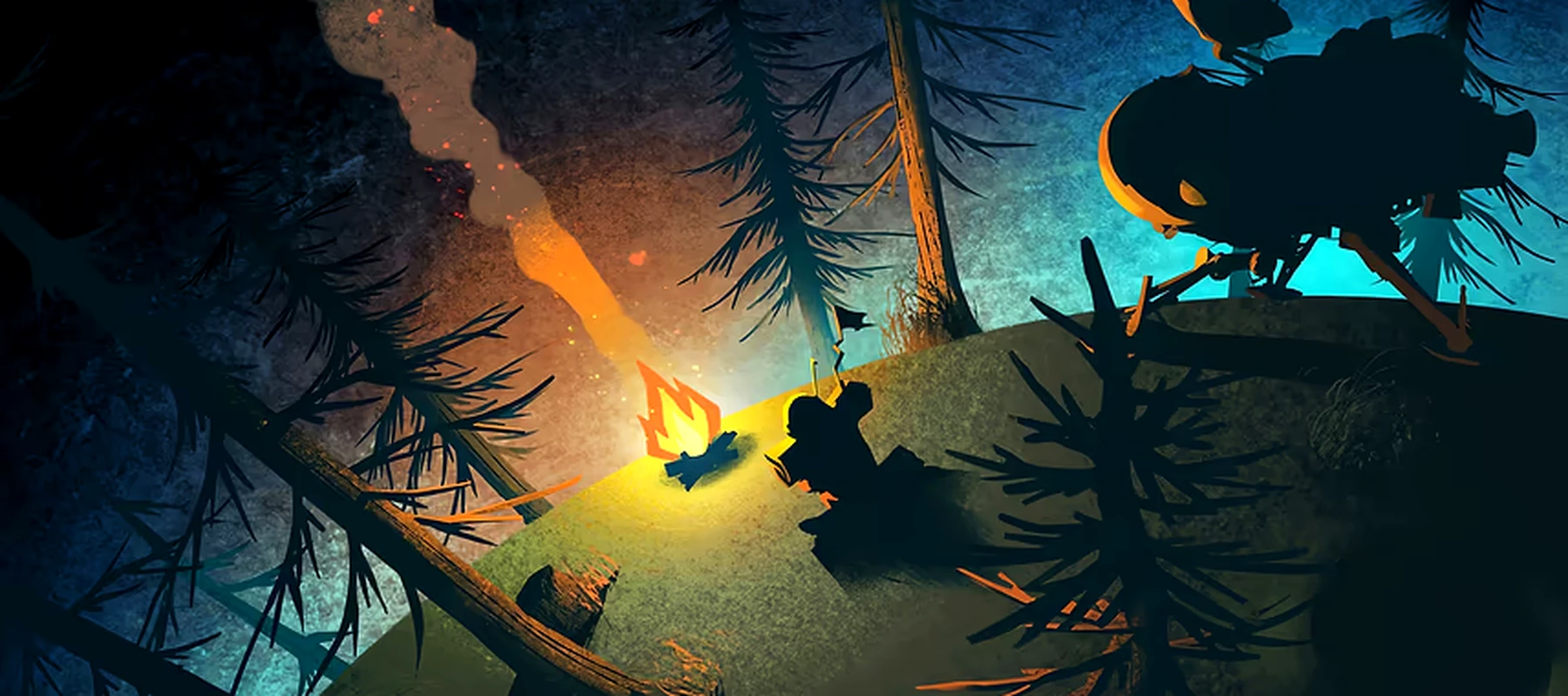Outer Wilds RGB Desk Mat full-width design preview