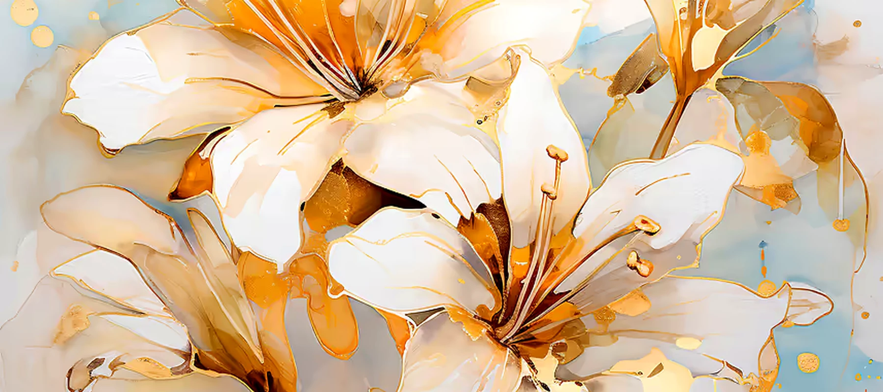 flower art RGB Desk Mat full-width design preview