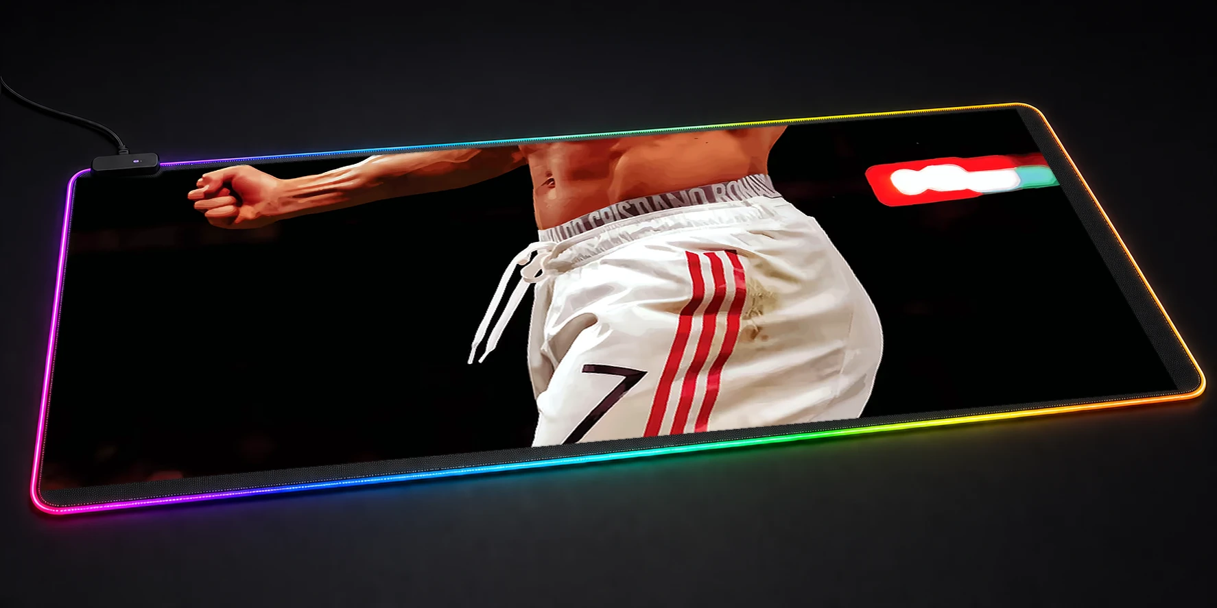 Ronaldo RGB Desk Mat RGB desk mat