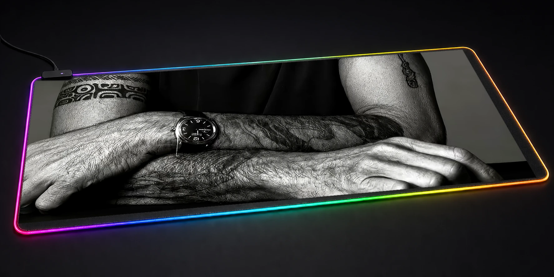 Portrait of Anthony Bourdain RGB Desk Mat RGB desk mat
