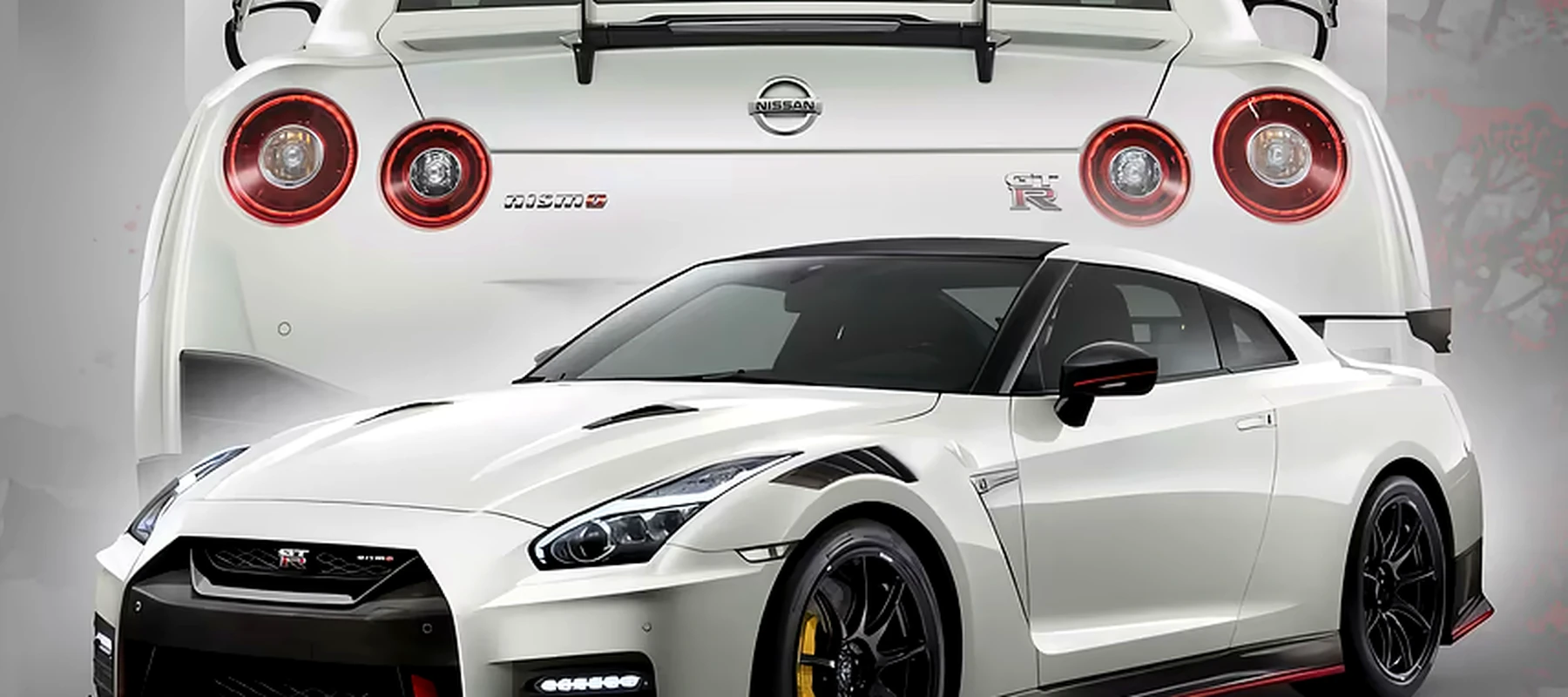 Nissan GTR R35 Nismo Japanese Style RGB Desk Mat full-width design preview