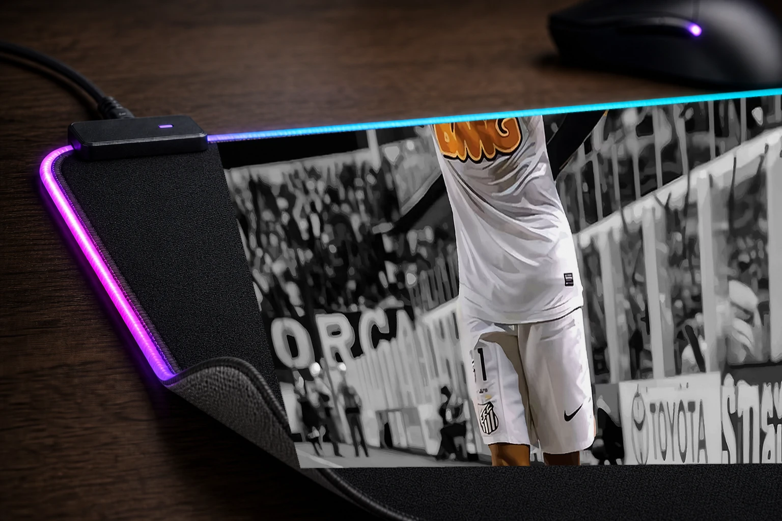 Trending RGB Desk Mat controller and material detail