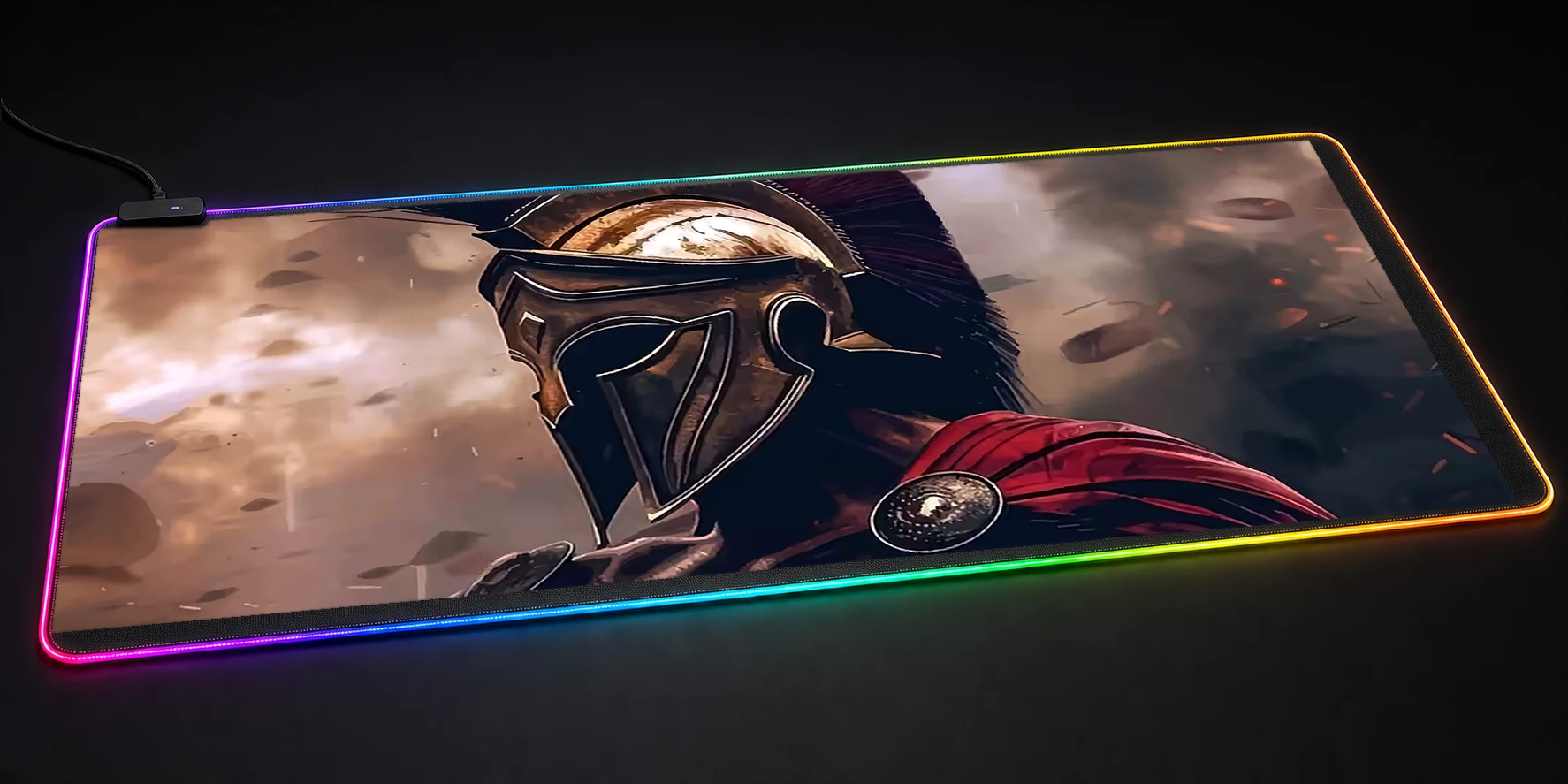 THIS IS SPARTA RGB Desk Mat RGB desk mat