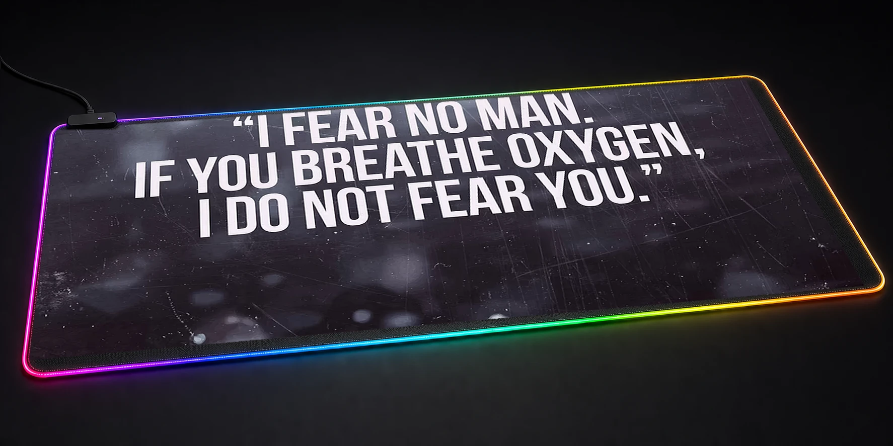 Conor McGregor Quotes RGB Desk Mat RGB desk mat