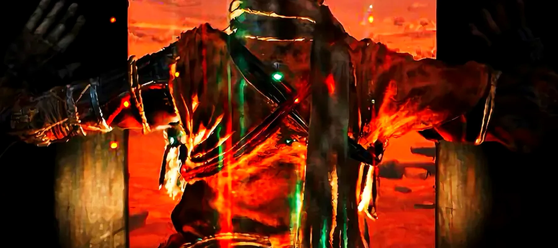 Sekiro Best Selling RGB Desk Mat full-width design preview