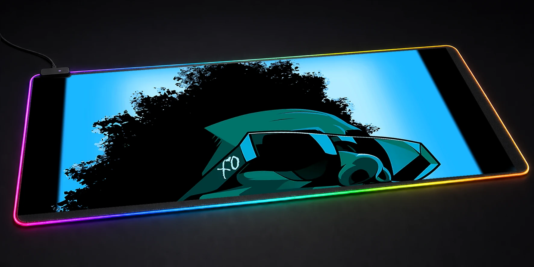 The Weeknd RGB Desk Mat RGB desk mat