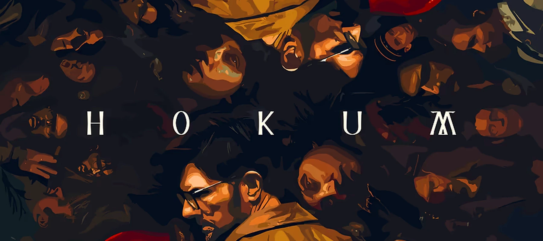 Hokum Movie artwork RGB Desk Mat full-width design preview