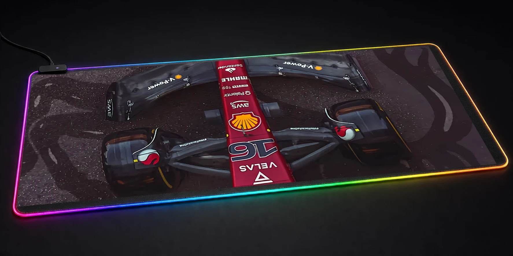 Formula 1 Ferarri RGB Desk Mat RGB desk mat