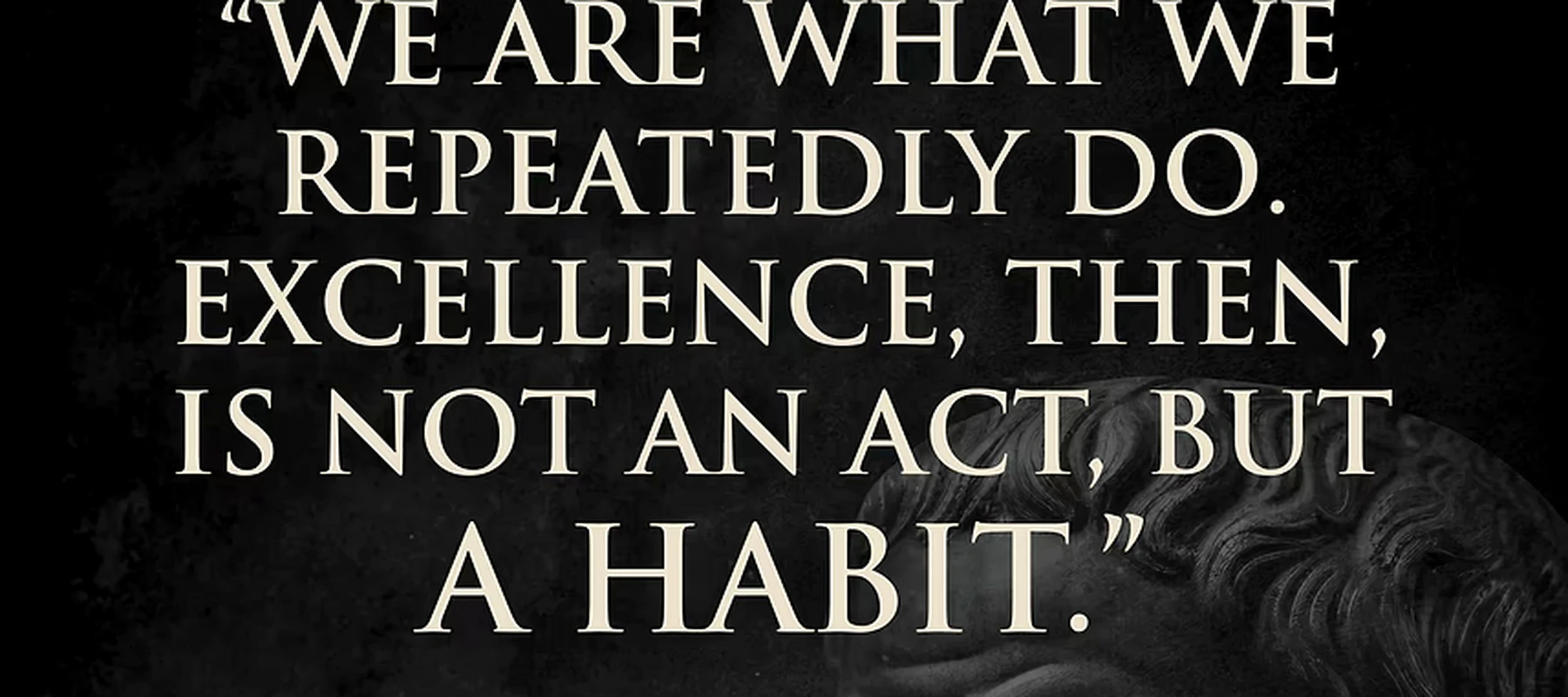 Aristotle Quote - Excellence is a Habit RGB Desk Mat full-width design preview