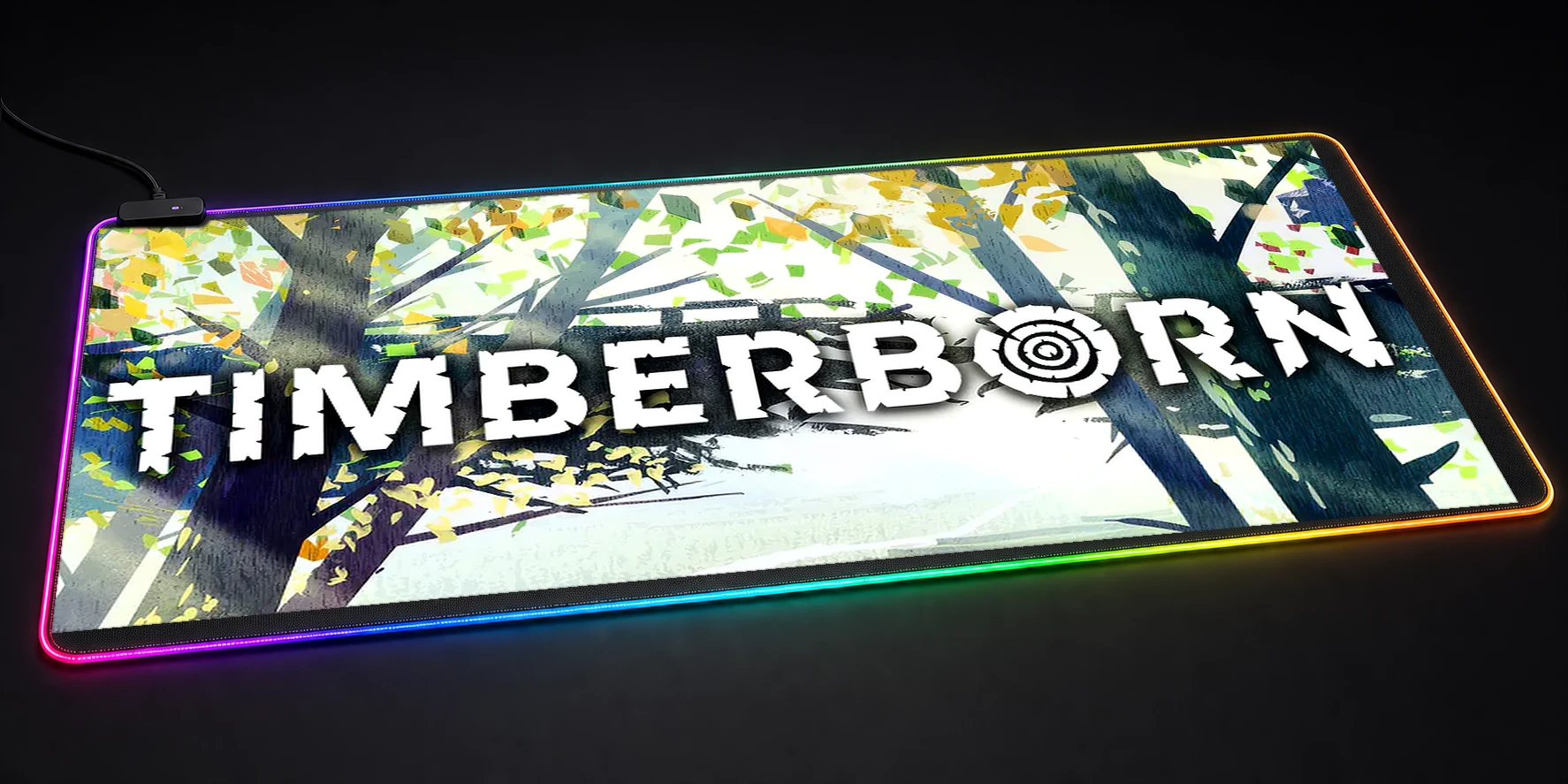 Timberborn Game Art RGB Desk Mat RGB desk mat
