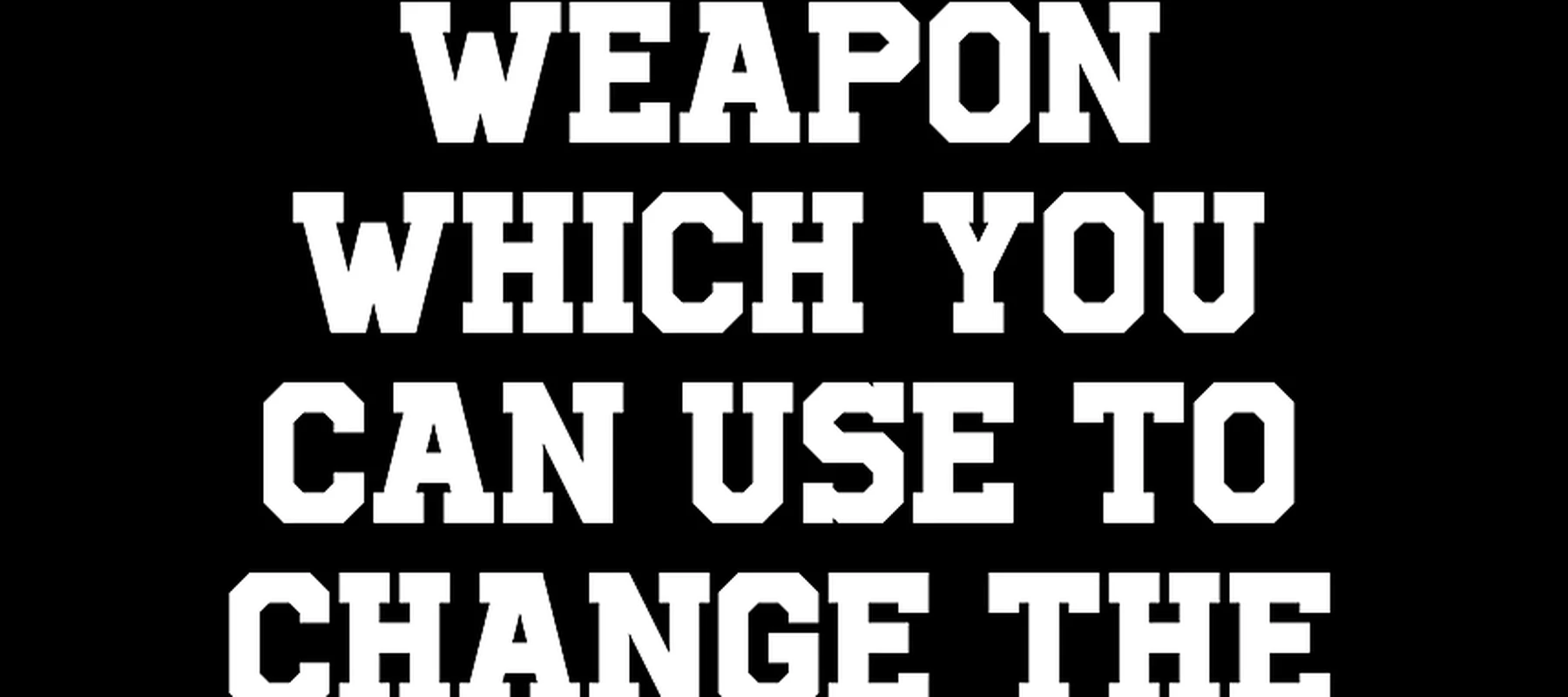 Education is the most powerful weapon RGB Desk Mat full-width design preview