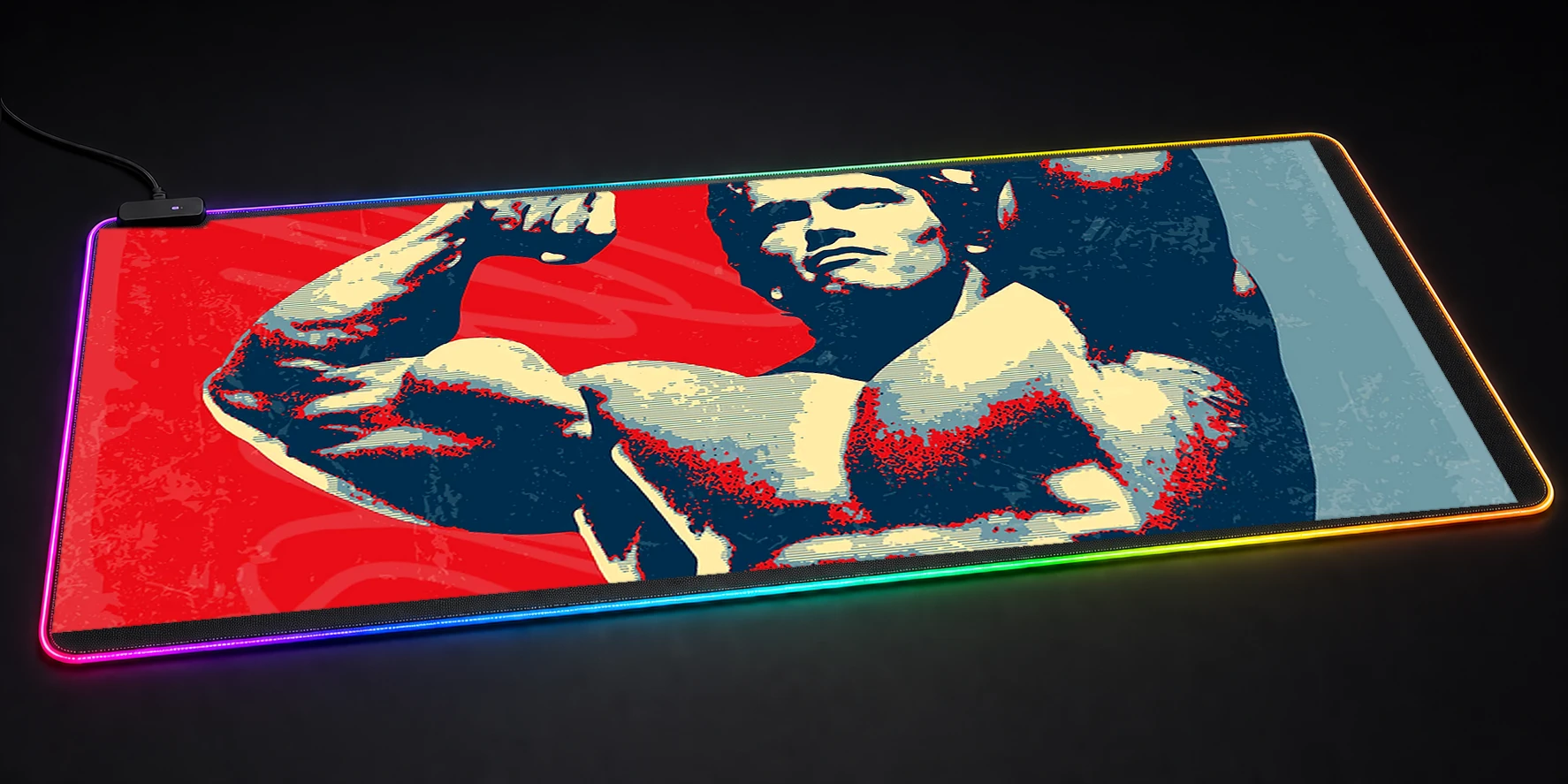 Arnold Schwarzenegger artwork RGB Desk Mat RGB desk mat