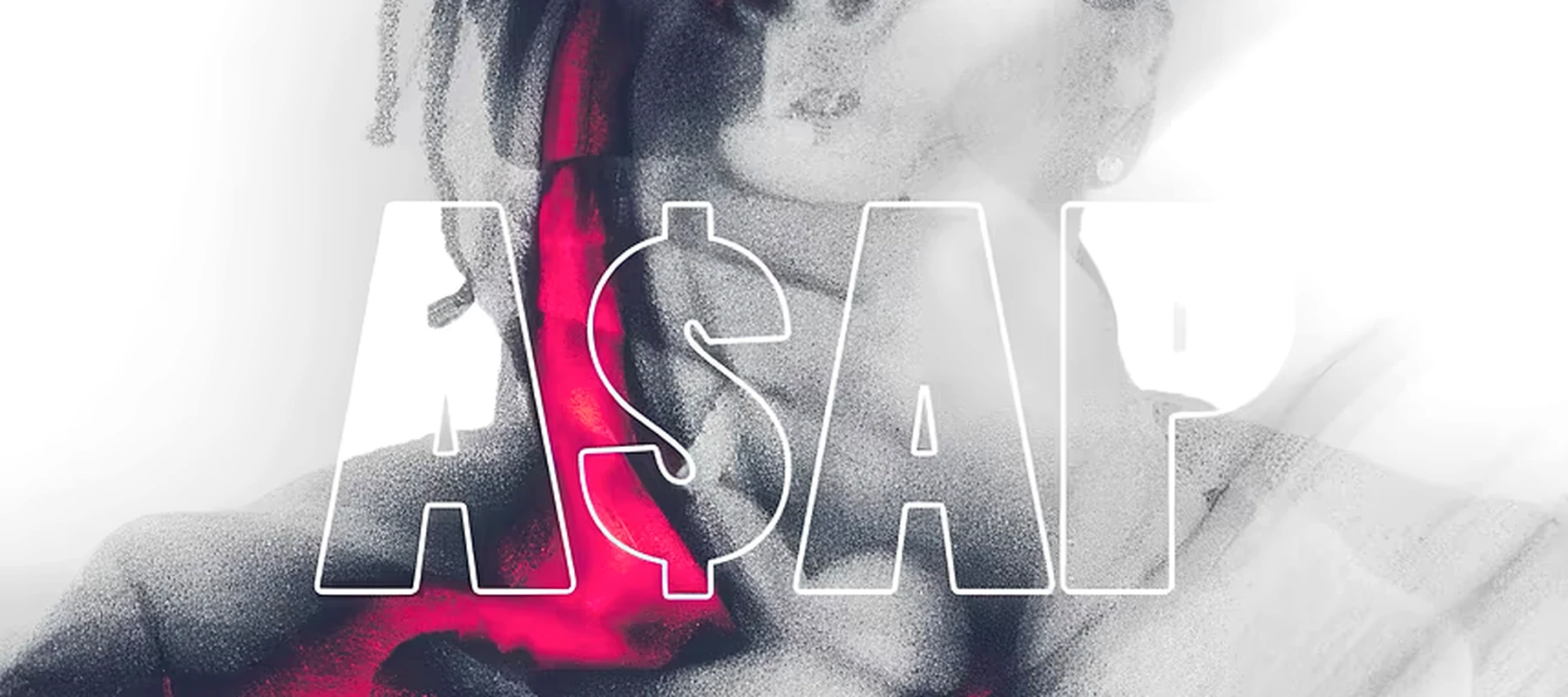 ASAP Rocky Abstract Portrait RGB Desk Mat full-width design preview
