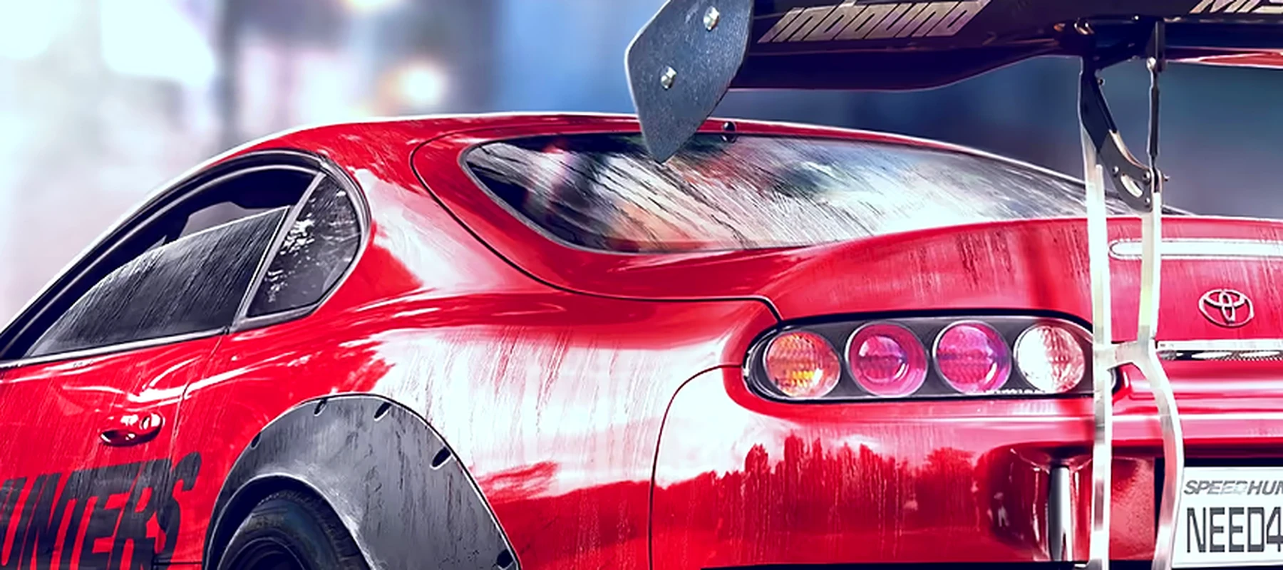 need for speed RGB Desk Mat full-width design preview