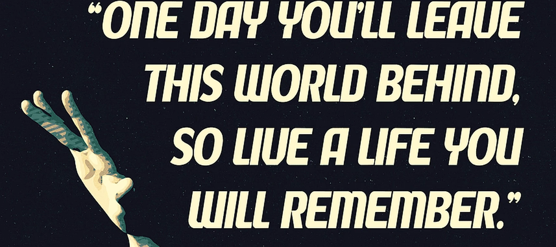 Avicii Inspirational Quote artwork RGB Desk Mat full-width design preview