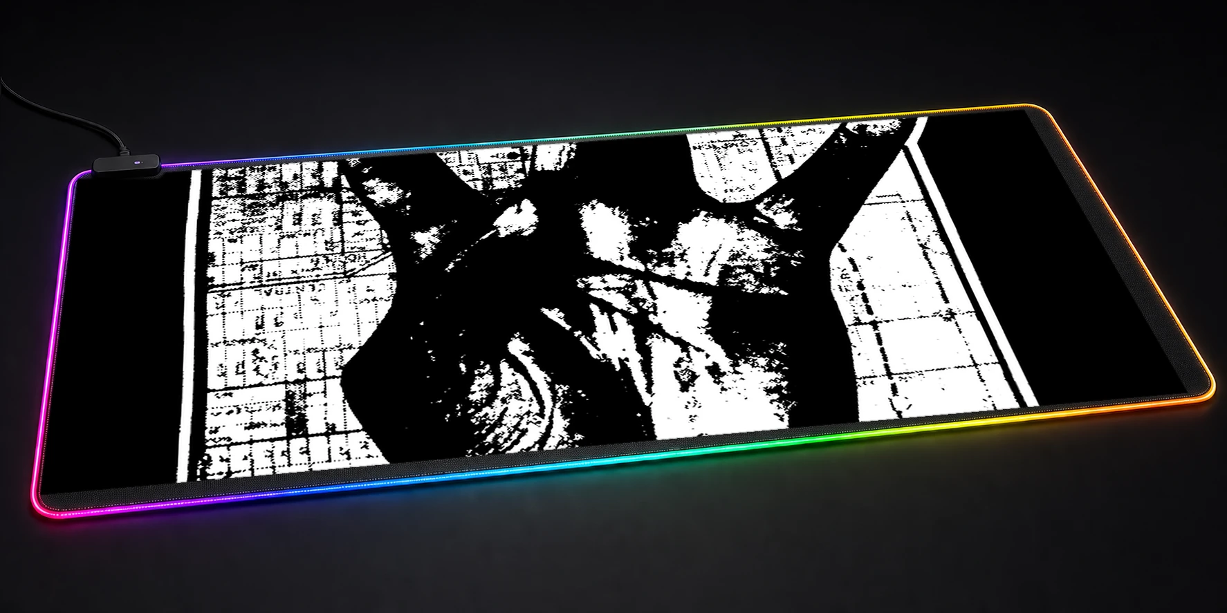 Westside Connection Hand Sign RGB Desk Mat RGB desk mat