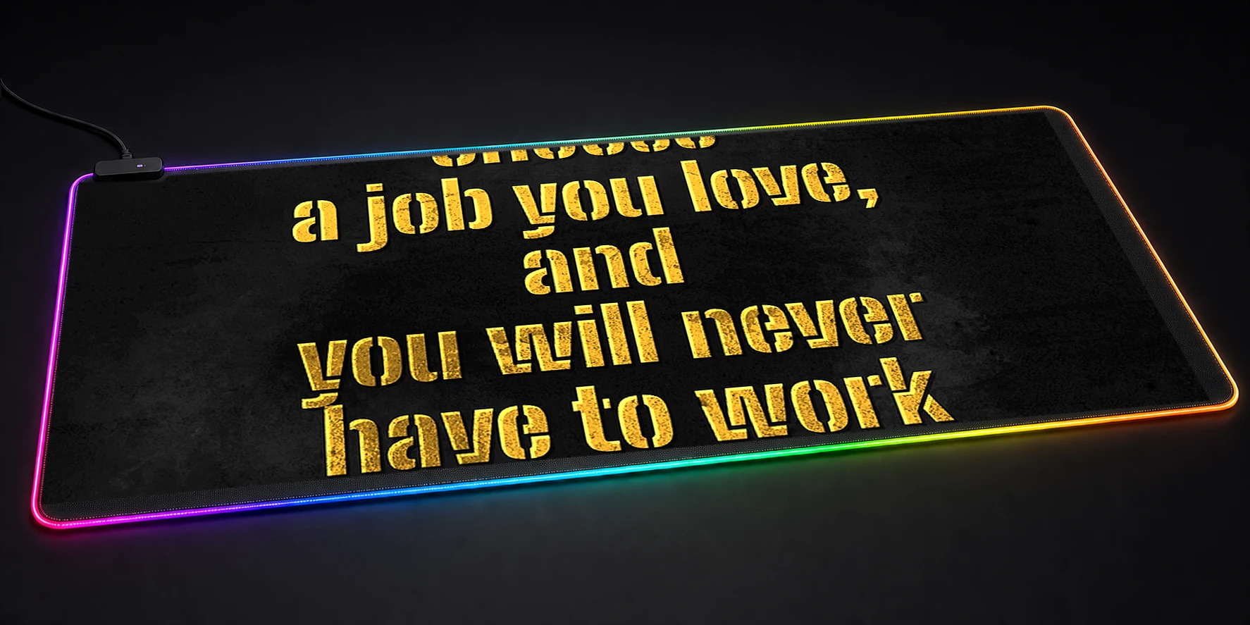 Confucius Best Selling Art RGB Desk Mat RGB desk mat