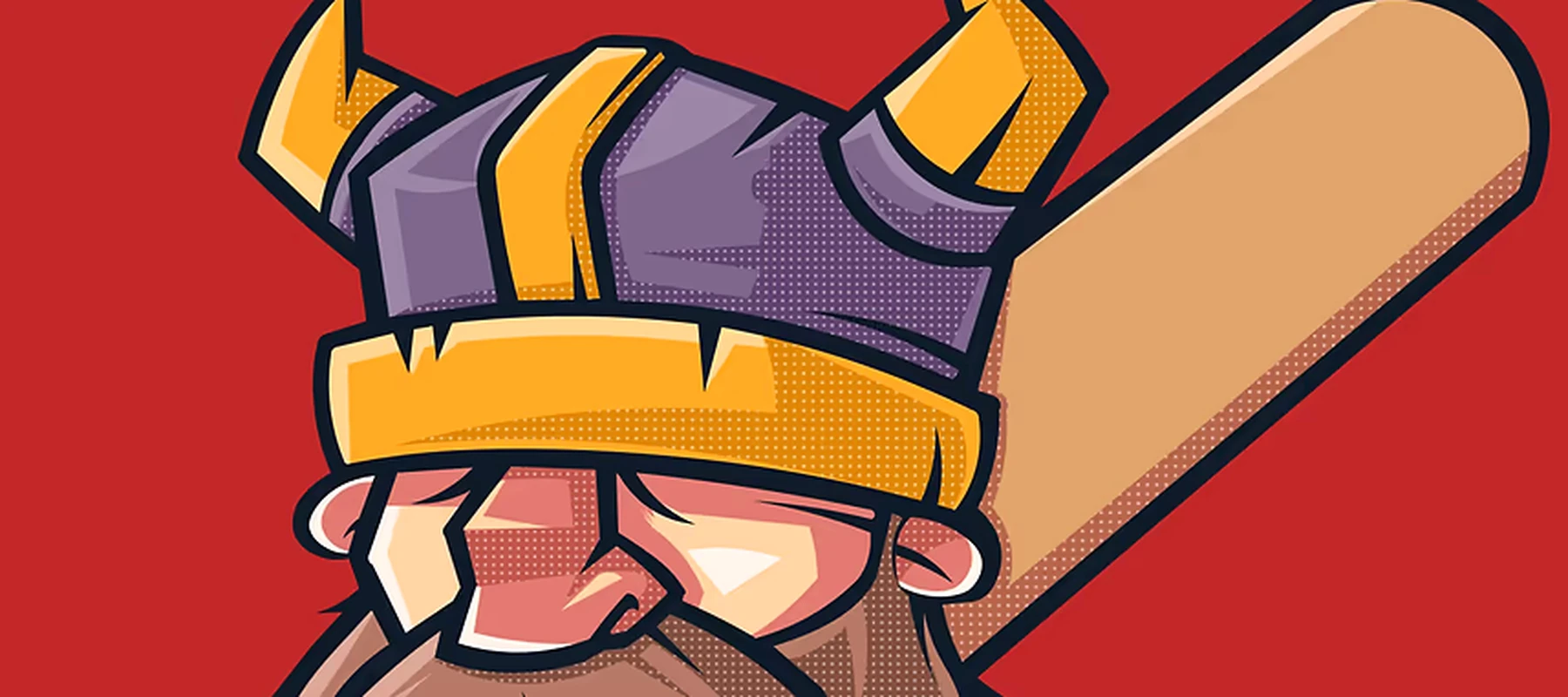 Barbarian Fratman Vector RGB Desk Mat full-width design preview