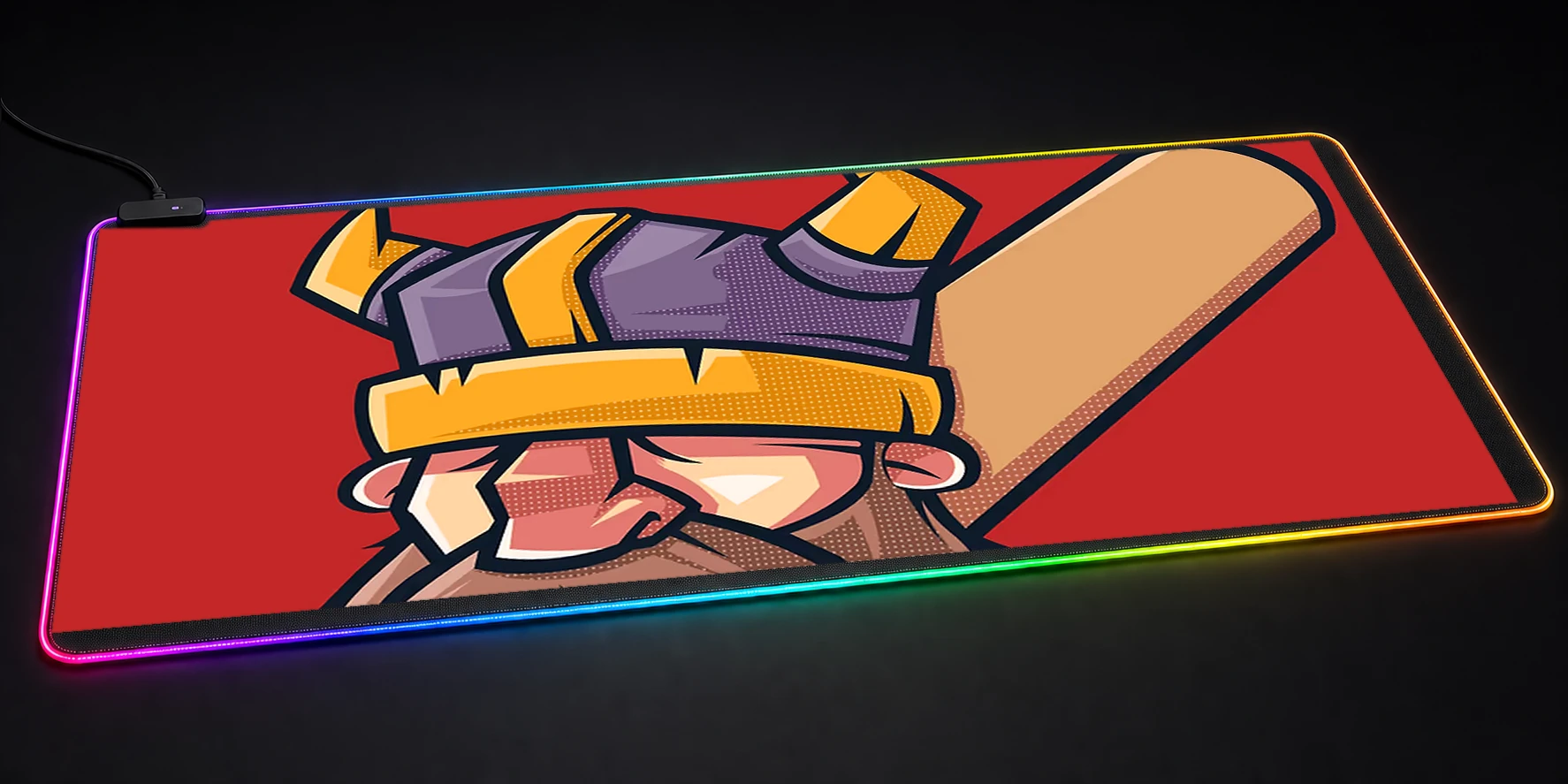 Barbarian Fratman Vector RGB Desk Mat RGB desk mat