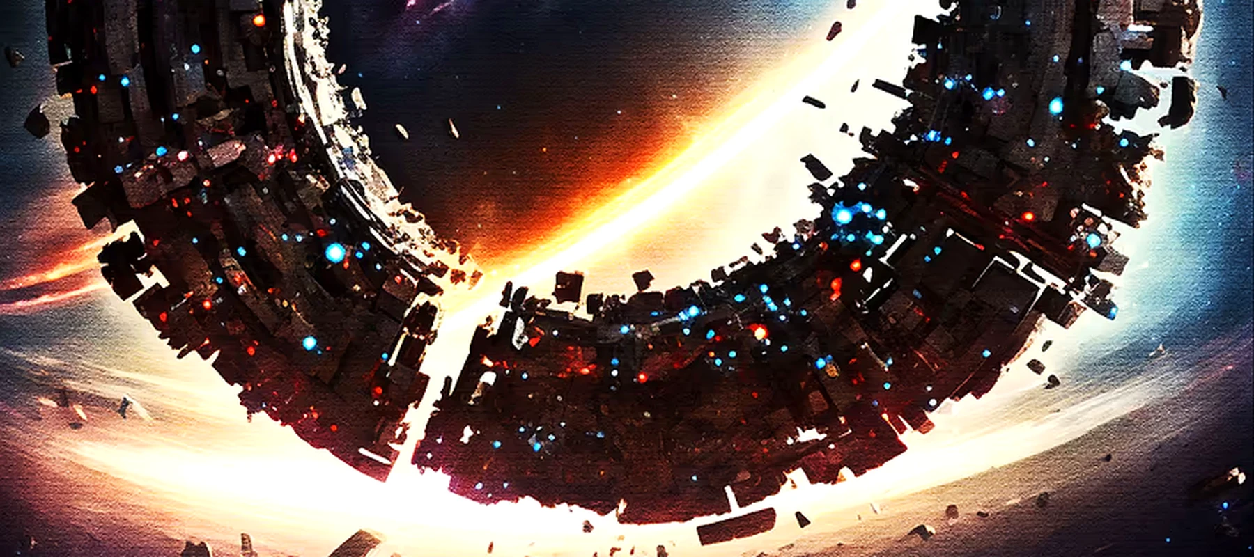 Space Portal Quantum RGB Desk Mat full-width design preview