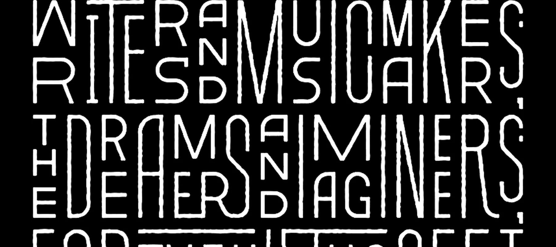 Blessed are the Weird Typography Art RGB Desk Mat full-width design preview