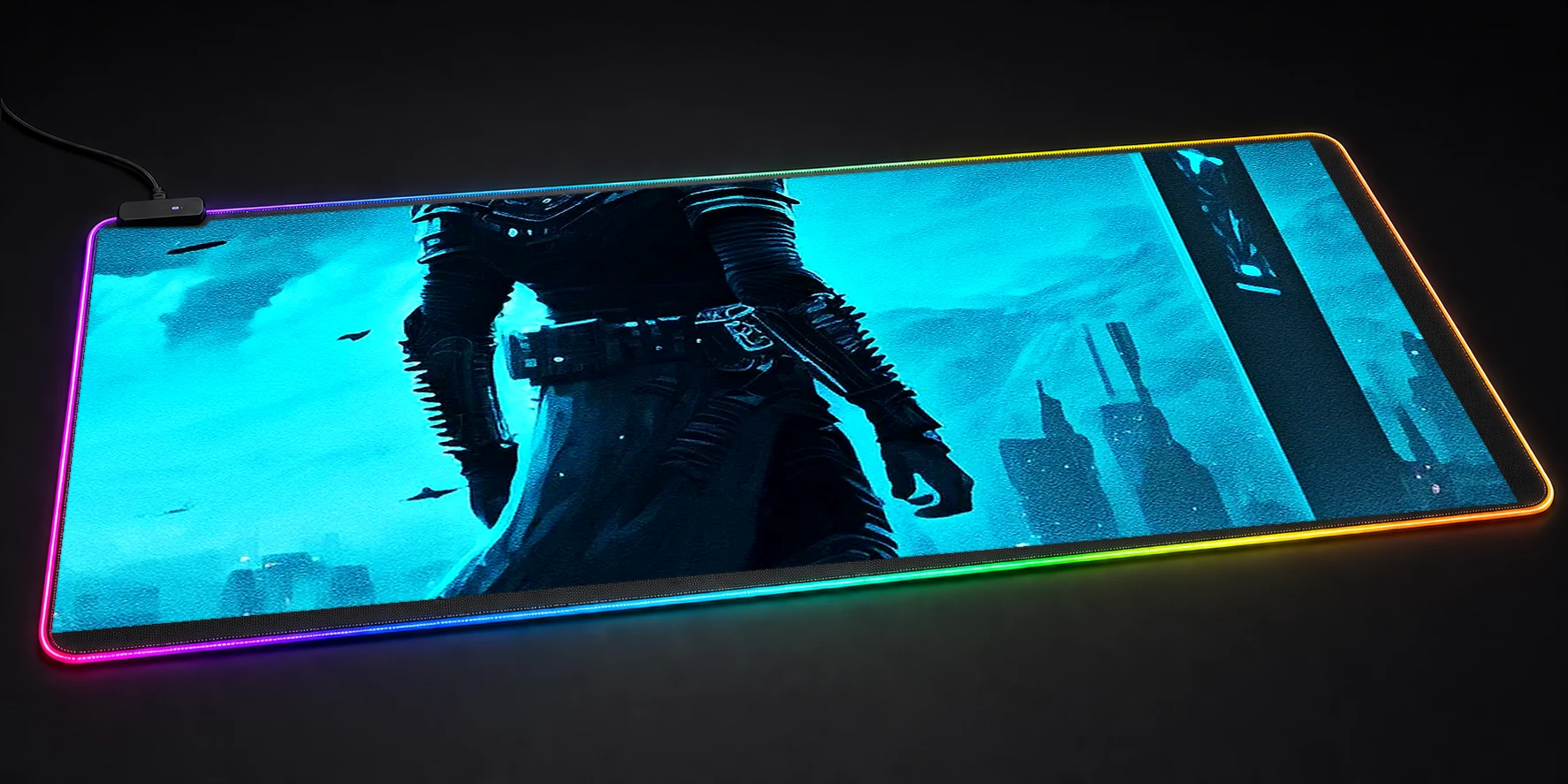 Dark hero RGB Desk Mat RGB desk mat