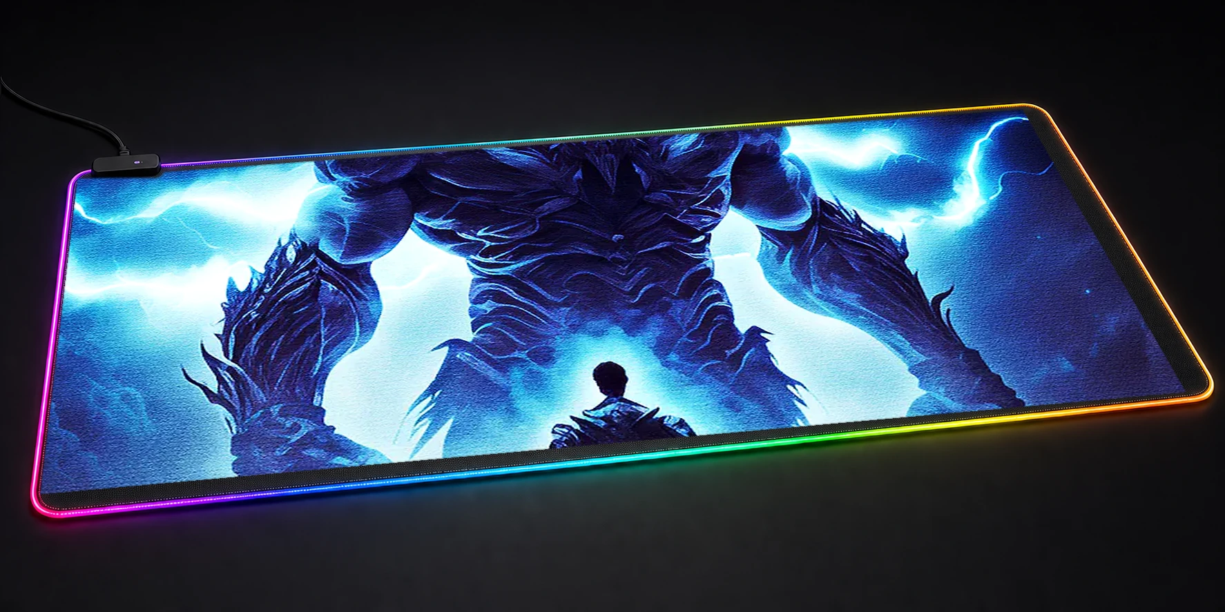 Lightning Monsters RGB Desk Mat RGB desk mat