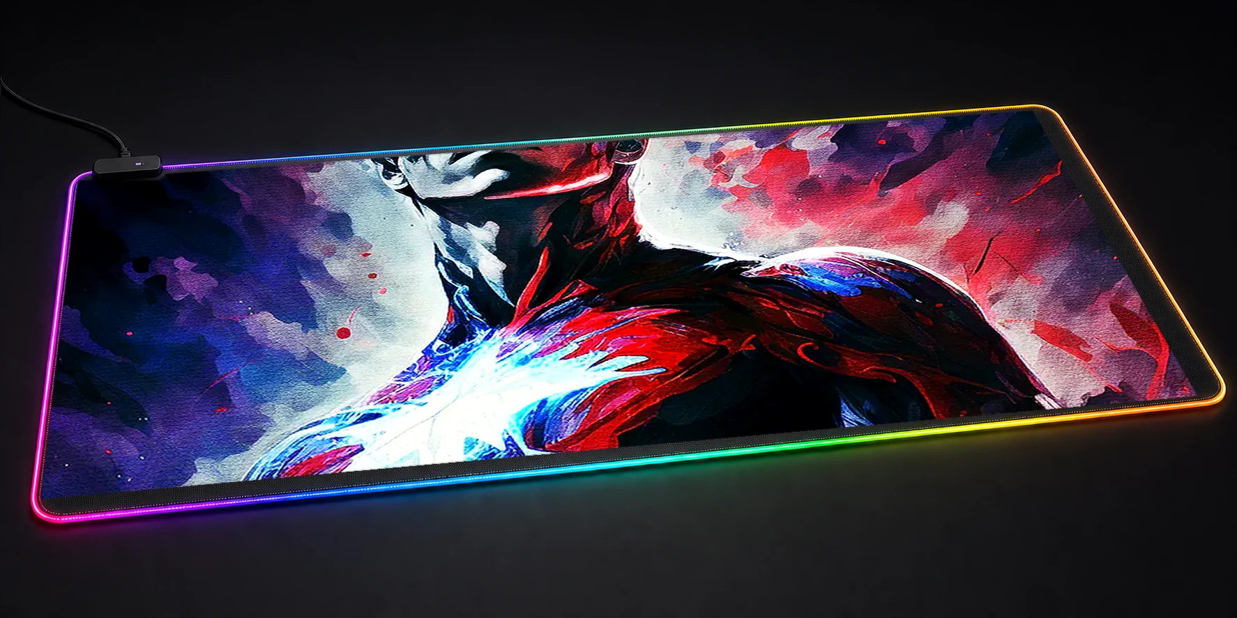 Hero cosmic horror RGB Desk Mat RGB desk mat