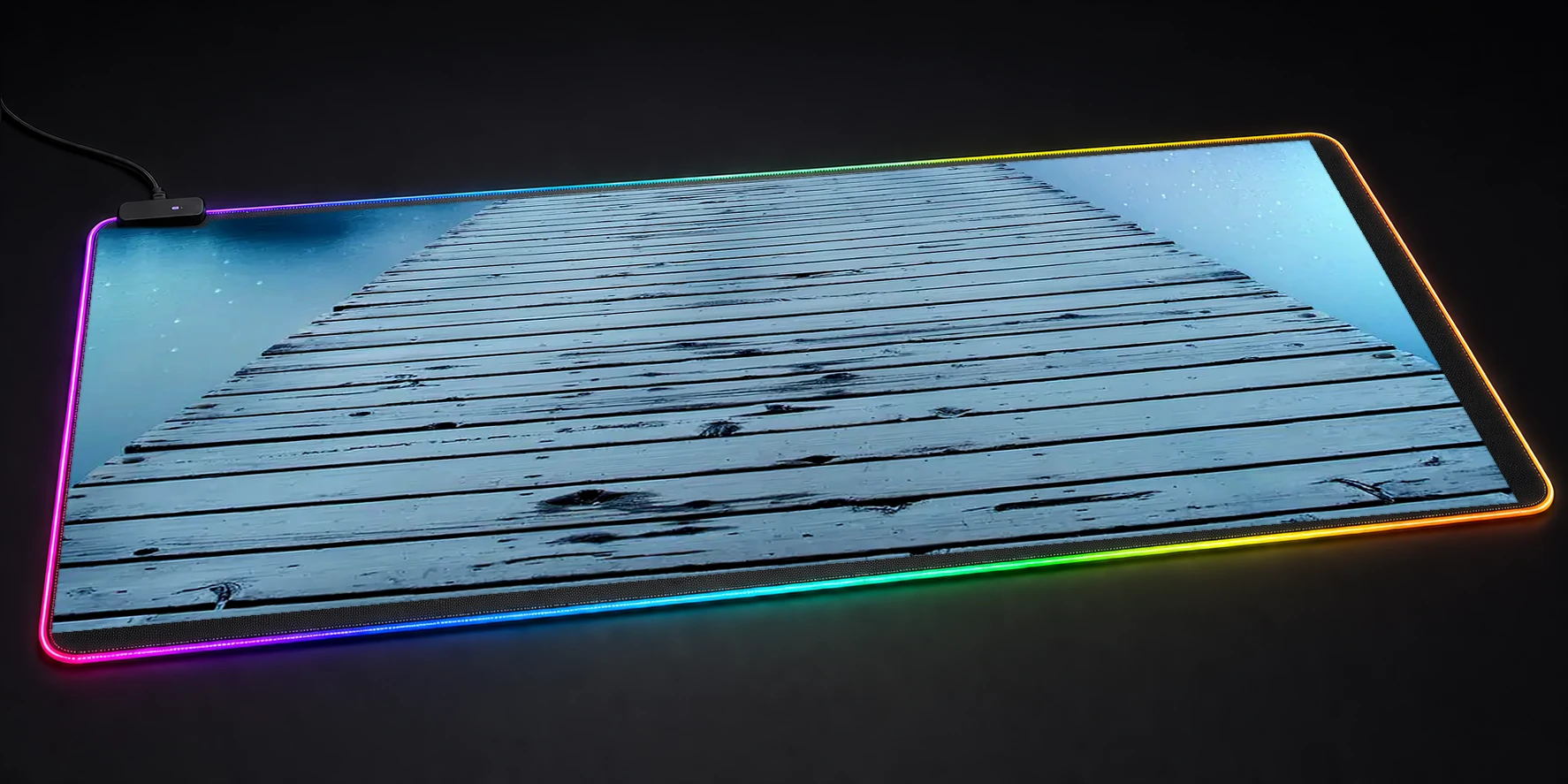jetty line sky RGB Desk Mat RGB desk mat