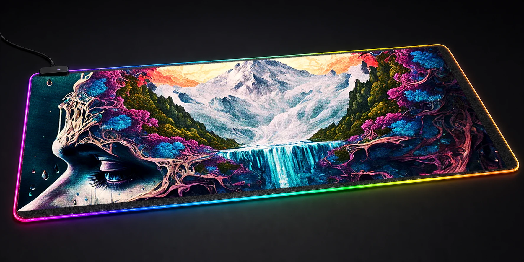 Dream the brain RGB Desk Mat RGB desk mat