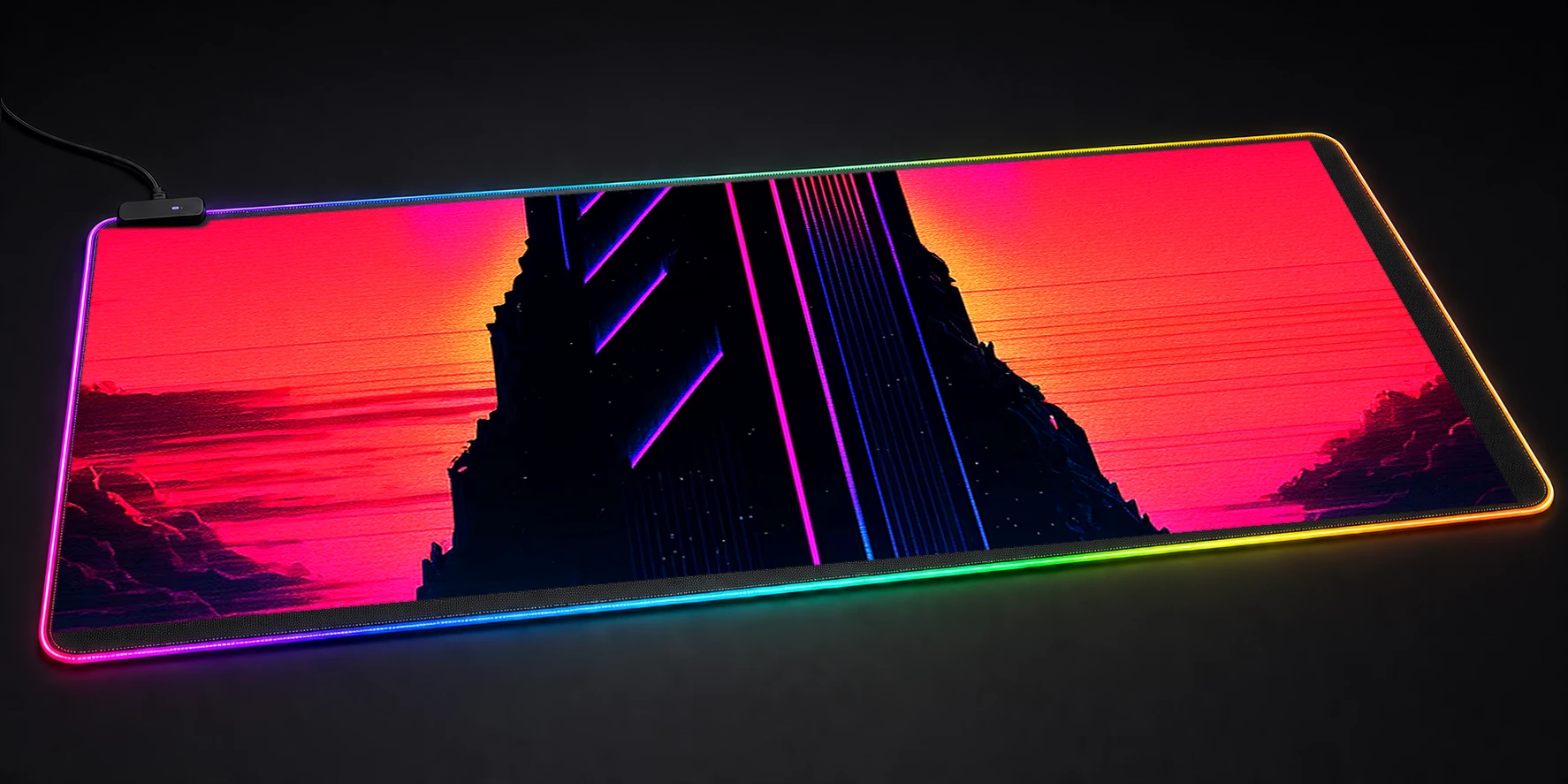 Monolith wave cultists RGB Desk Mat RGB desk mat