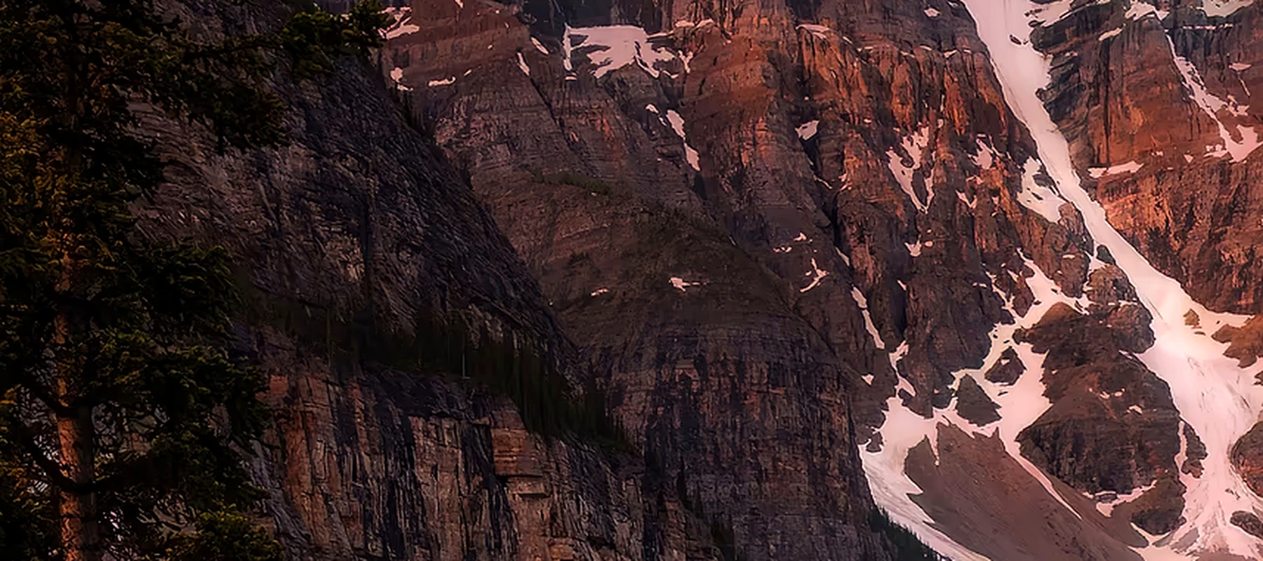 moraine lake mountains RGB Desk Mat full-width design preview