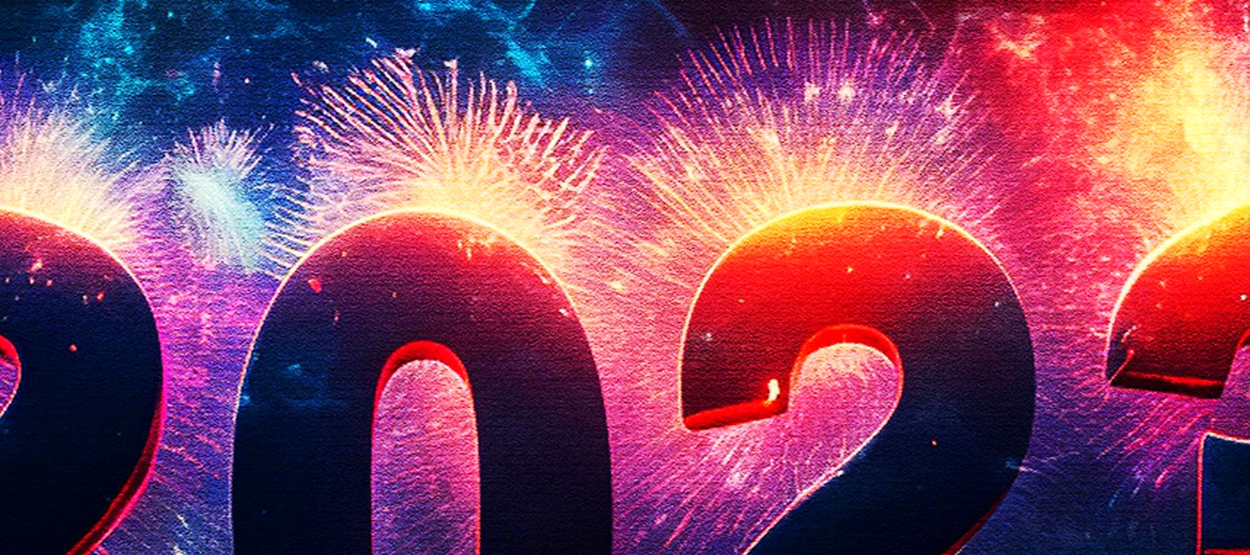 New Year RGB Desk Mat full-width design preview