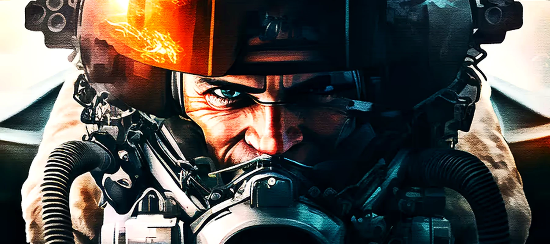 Paint Fighter Pilots RGB Desk Mat full-width design preview