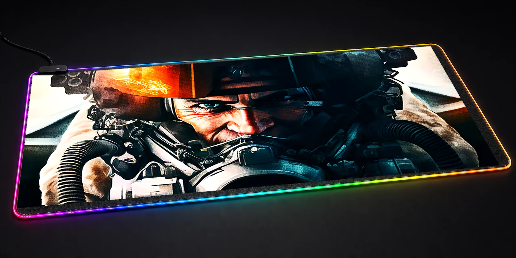 Paint Fighter Pilots RGB Desk Mat RGB desk mat