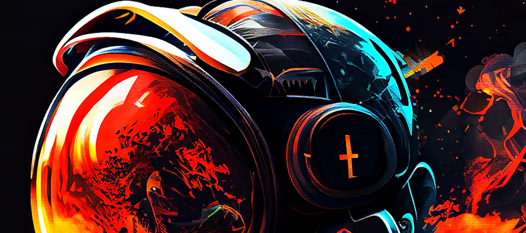 Astronaut is wild New RGB Desk Mat full-width design preview