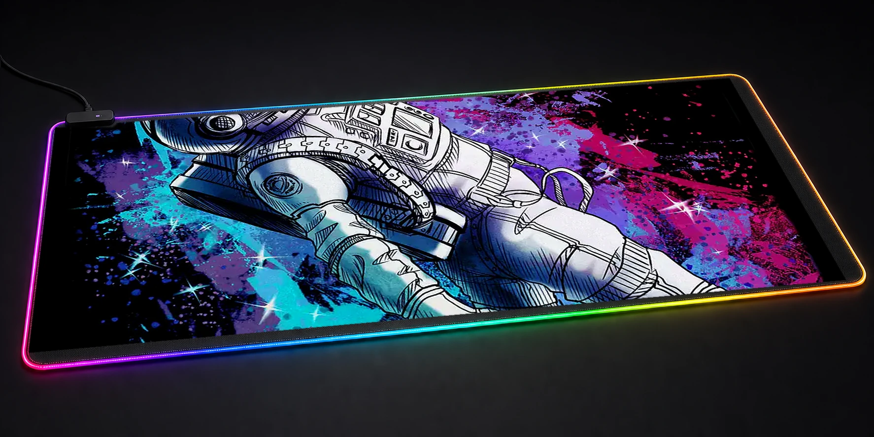 Space is Wild RGB Desk Mat RGB desk mat