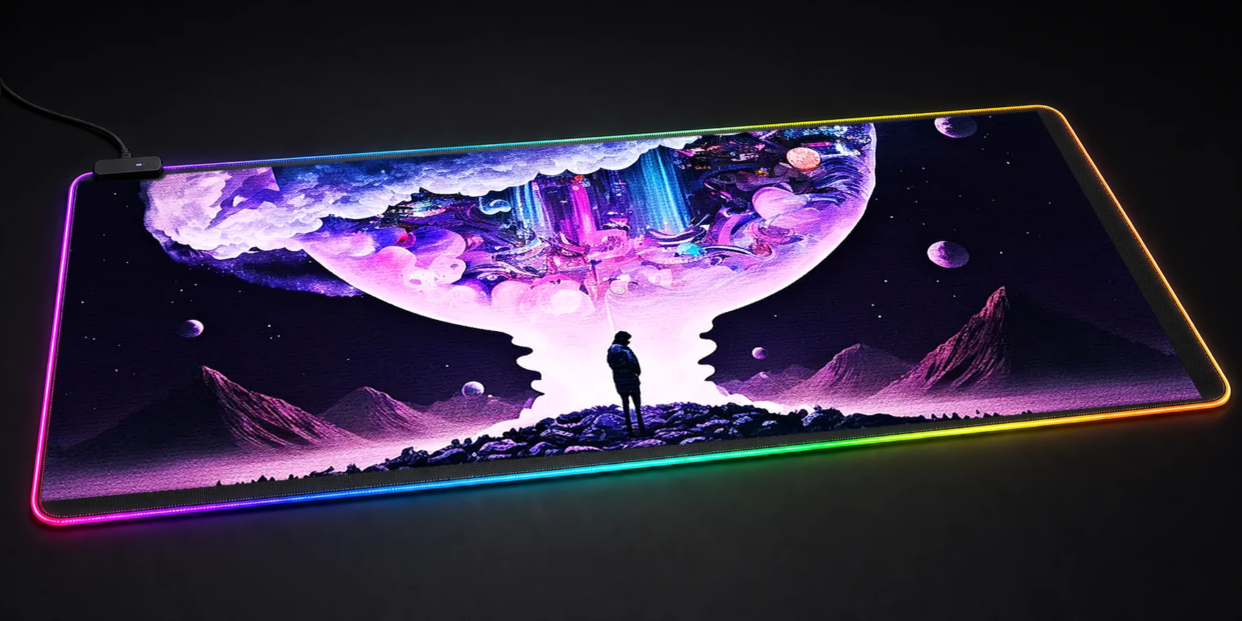 Space Life RGB Desk Mat RGB desk mat