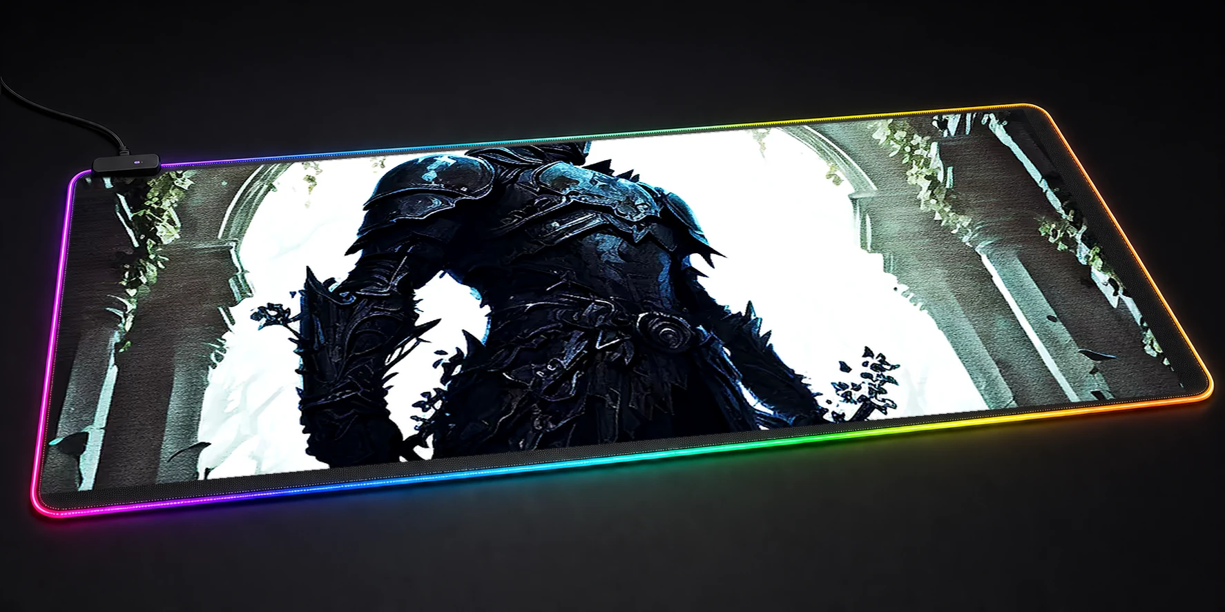 Knight Sword RGB Desk Mat RGB desk mat