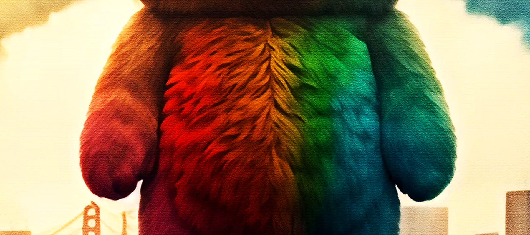 Teddy Bear RGB Desk Mat full-width design preview
