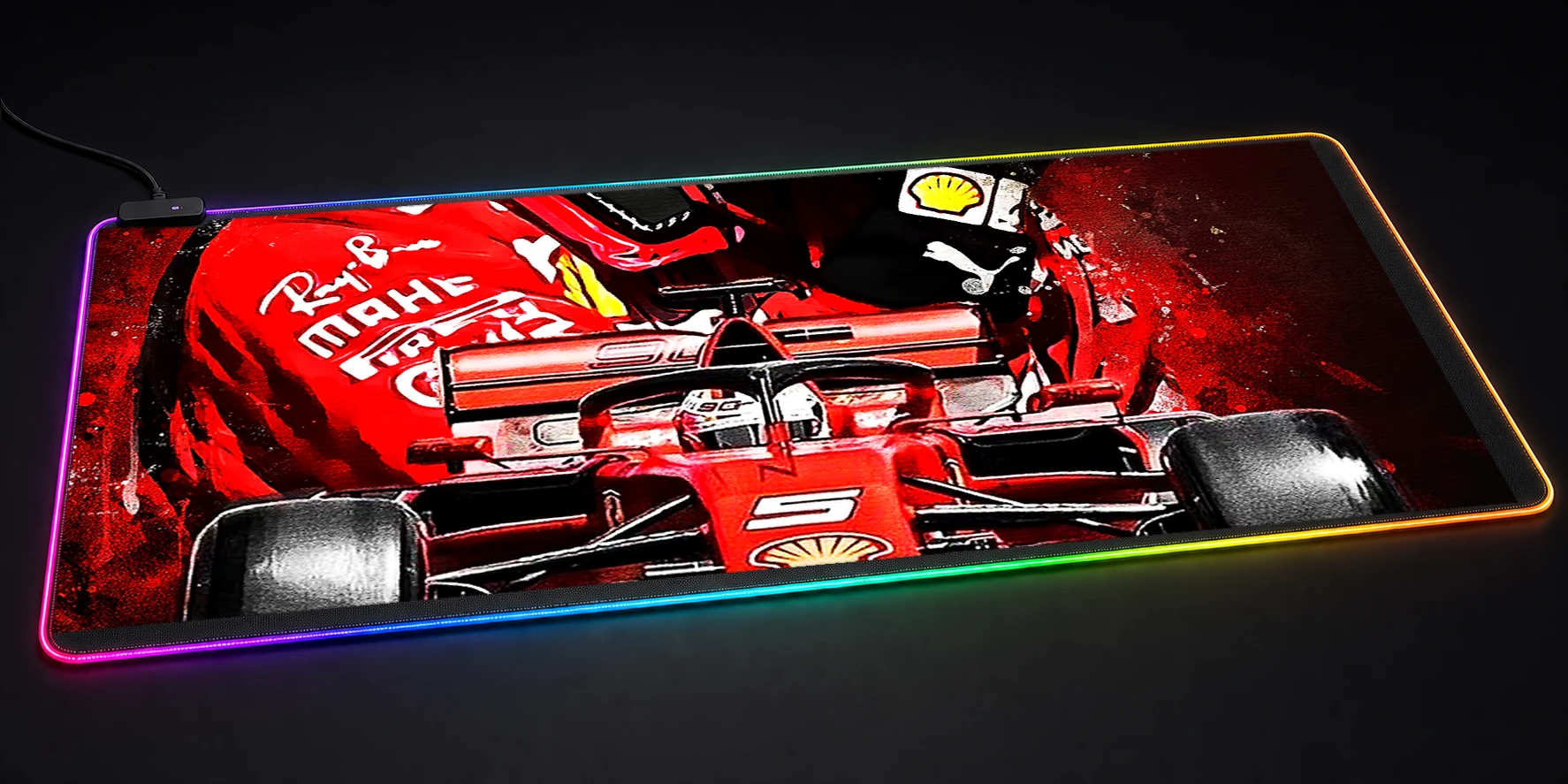 Splatter Drive Sebastian RGB Desk Mat RGB desk mat