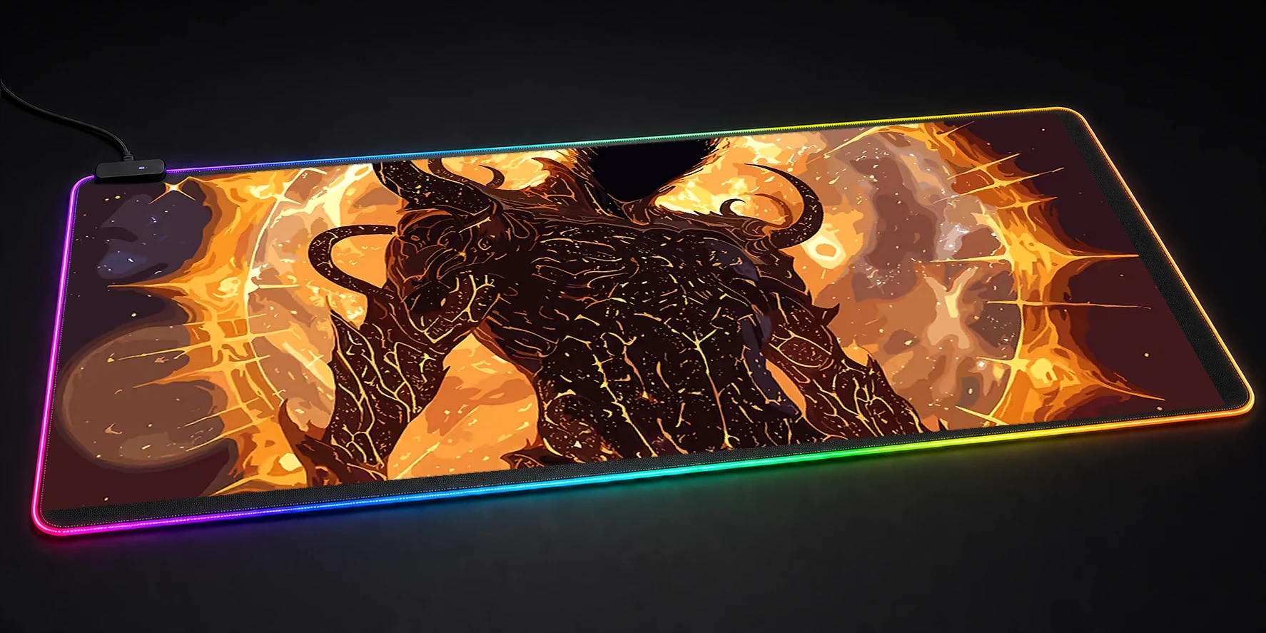Fight Mystic RGB Desk Mat RGB desk mat