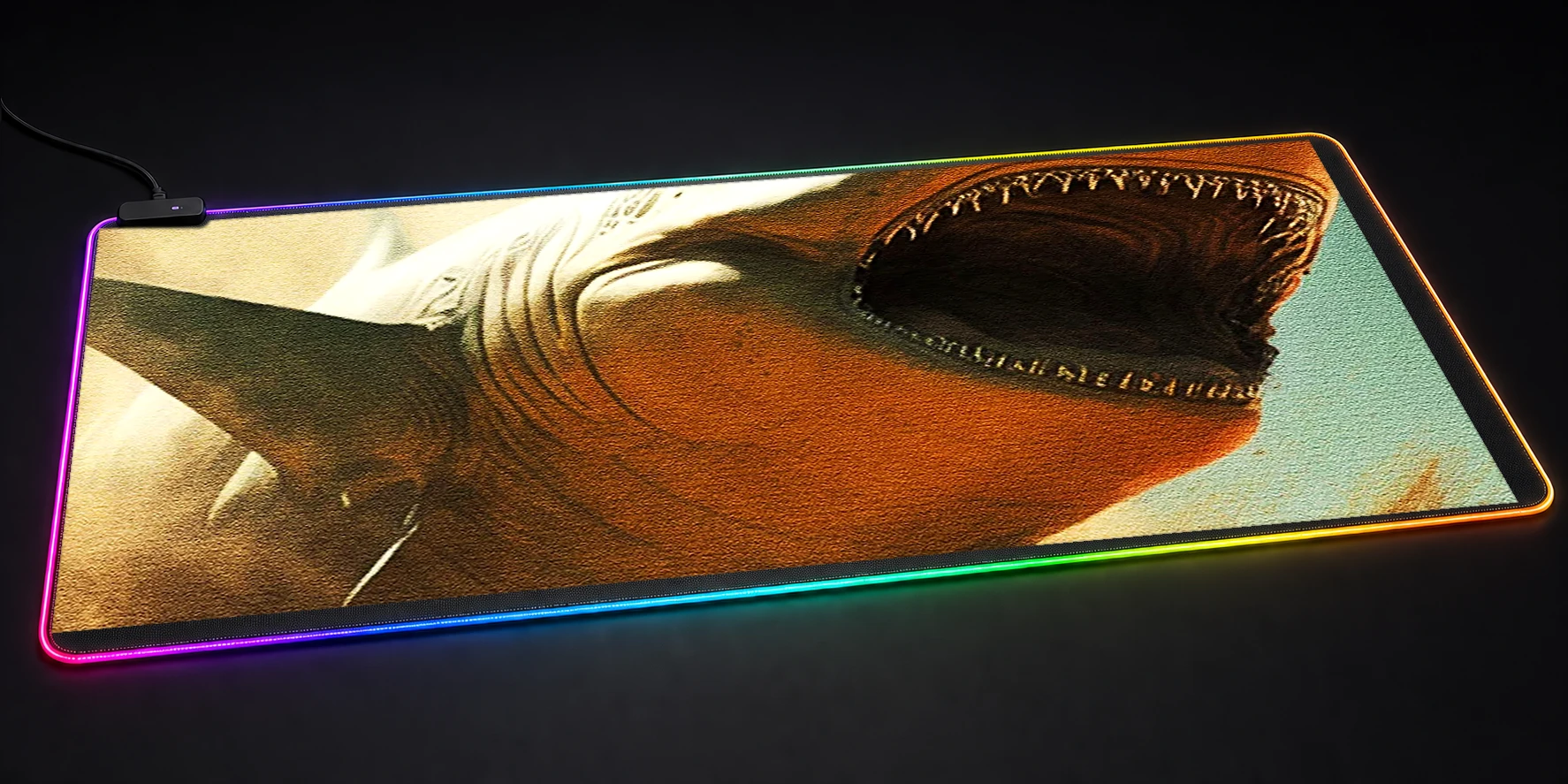 Sand Shark RGB Desk Mat RGB desk mat