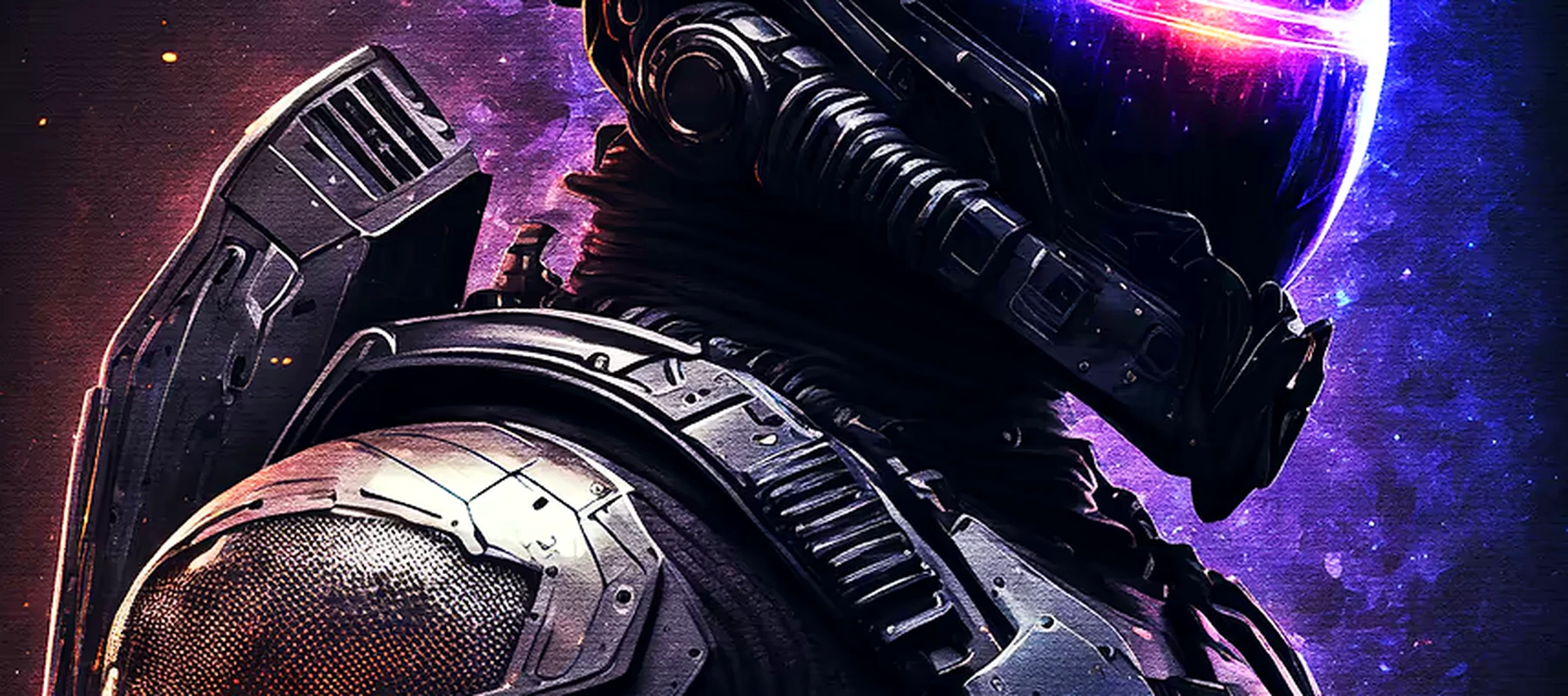 Black Armor RGB Desk Mat full-width design preview