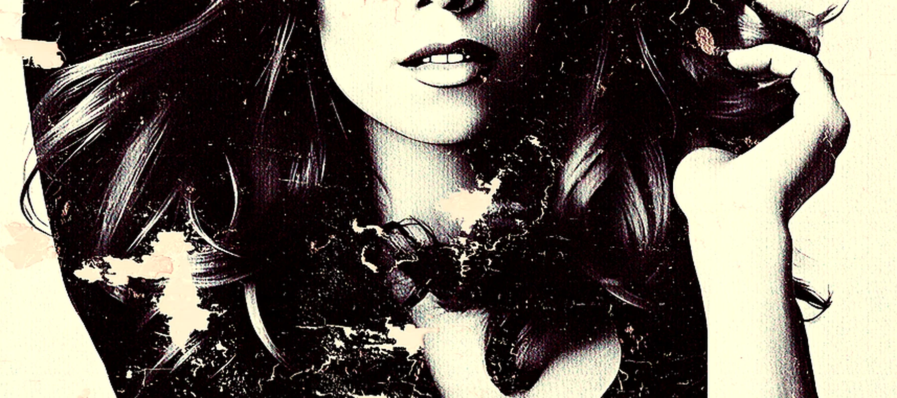 Mariah Carey Vintage Portrait RGB Desk Mat full-width design preview