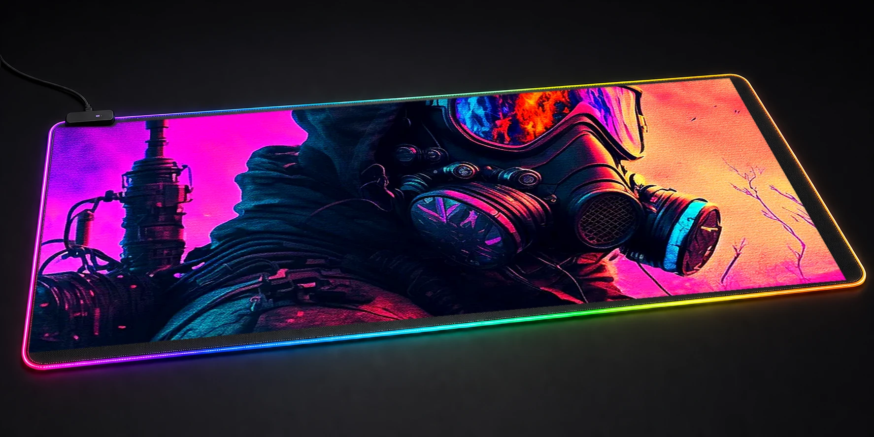 Colorful fantasy realm RGB Desk Mat RGB desk mat