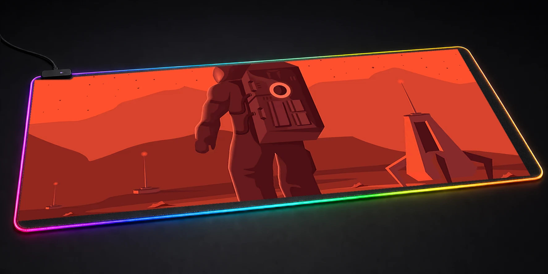 MARS NASA Astronaut RGB Desk Mat RGB desk mat