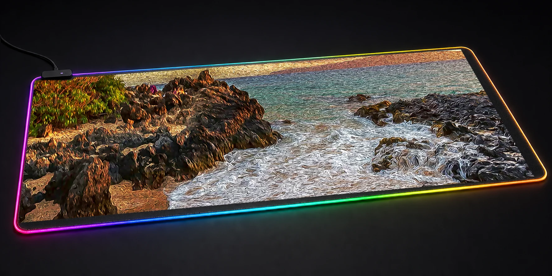 Beautiful View RGB Desk Mat RGB desk mat